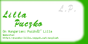 lilla puczko business card